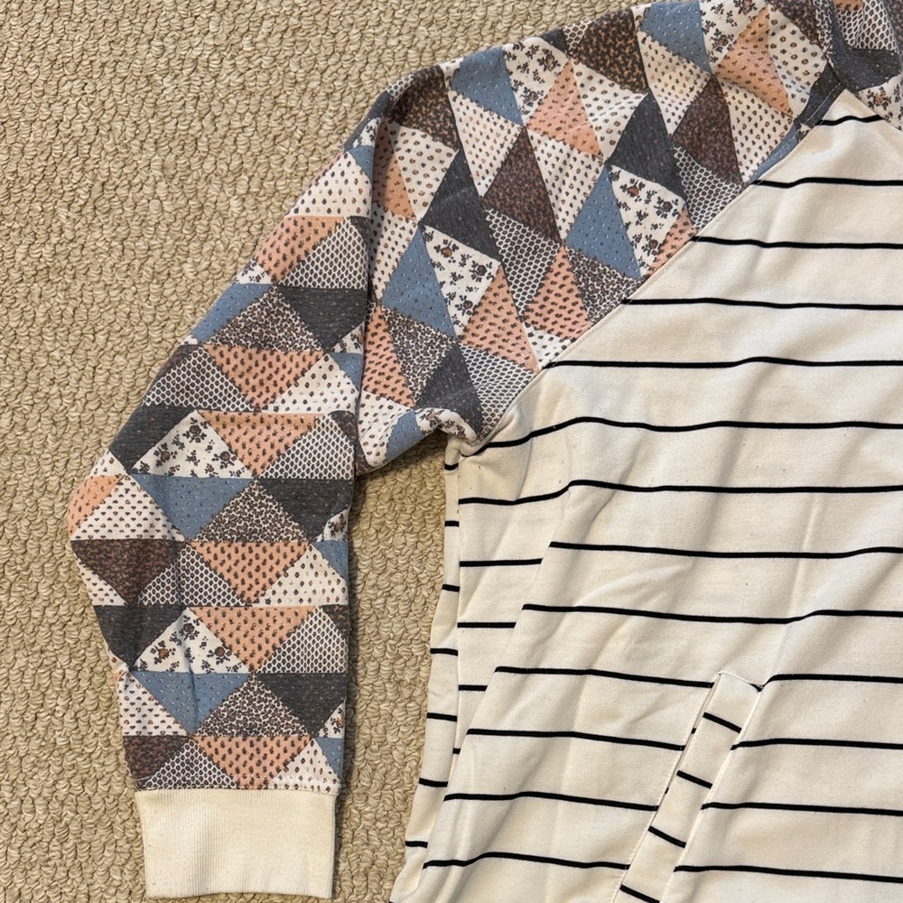 Maurices Multicolor Patchwork Hoodie - image 4